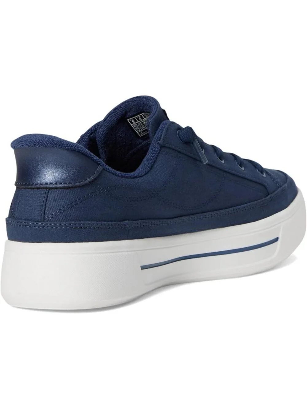 Women's Navy Tennis Shoes Classic Pull On Low Top Athletic Running Sneaker